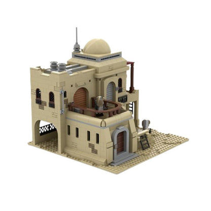 sw tatooine mos eisley building set | star wars | moc-123093 - 2