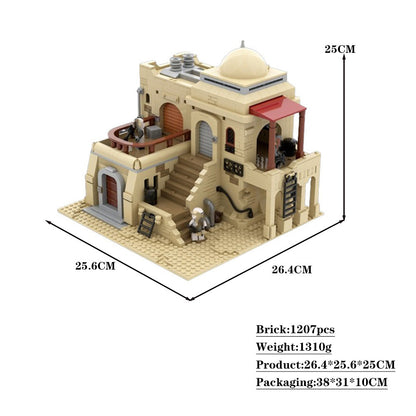 sw tatooine mos eisley building set | star wars | moc-123093 - 4