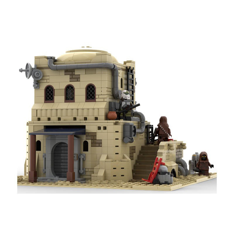 sw tatooine mos eisley desert house building set | moc-123177 - 1