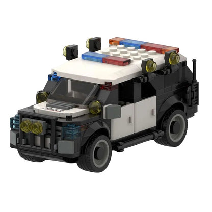 SWAT Tactical Police SUV MOC Building Kit | Special Operations Vehicle - 1