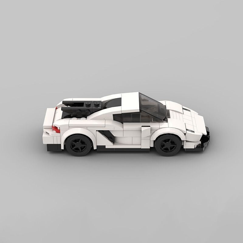Swedish Extreme Velocity Hypercar Building Kit | LEGO-Compatible MOC - 3