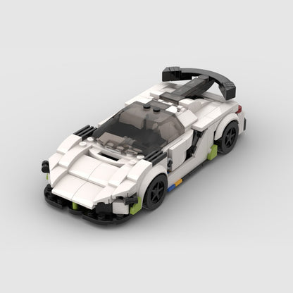 Swedish Hypercar with Dihedral Doors Building Kit | LEGO-Compatible MOC - 3