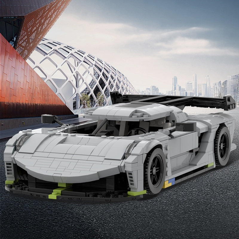 Swedish Jesko Hypercar Building Kit | LEGO-Compatible MOC - 1