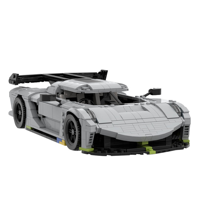 Swedish Jesko Hypercar Building Kit | LEGO-Compatible MOC - 2