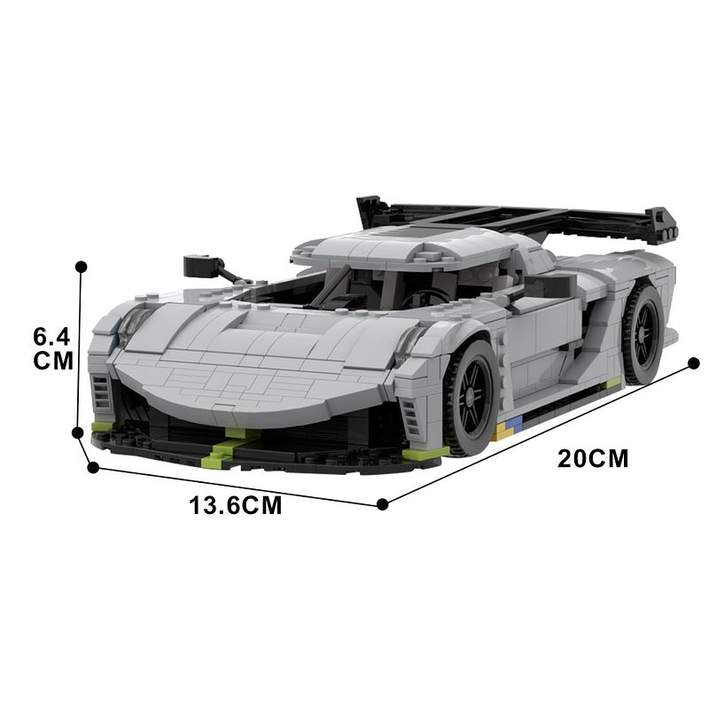 Swedish Jesko Hypercar Building Kit | LEGO-Compatible MOC - 4