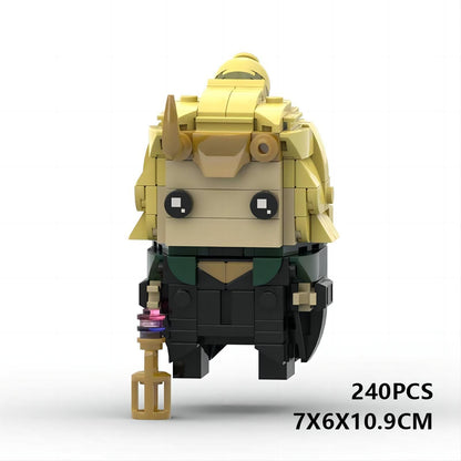 sylvie brickheadz moc set | loki | compatible with lego bricks - 1