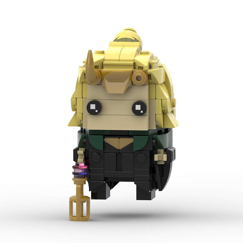 sylvie brickheadz moc set | loki | compatible with lego bricks - 2