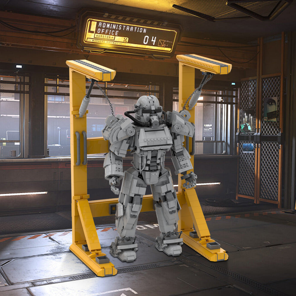 t-60 powered combat infantry armor moc building set - fallout - 1