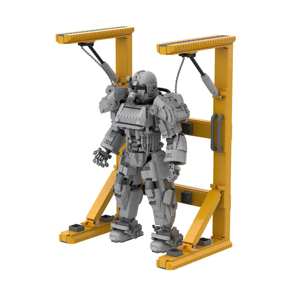 t-60 powered combat infantry armor moc building set - fallout - 5