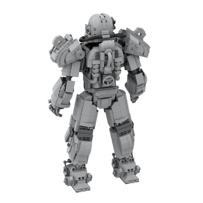 t-60 powered combat infantry armor moc building set - fallout - 6