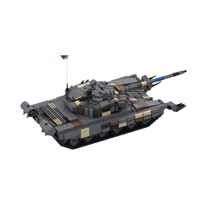t-72av ukraine tank building set | moc-157653 - 1