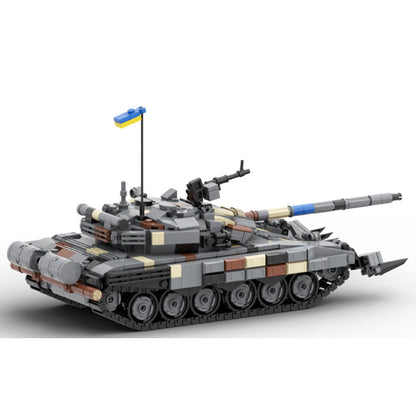t-72av ukraine tank building set | moc-157653 - 2