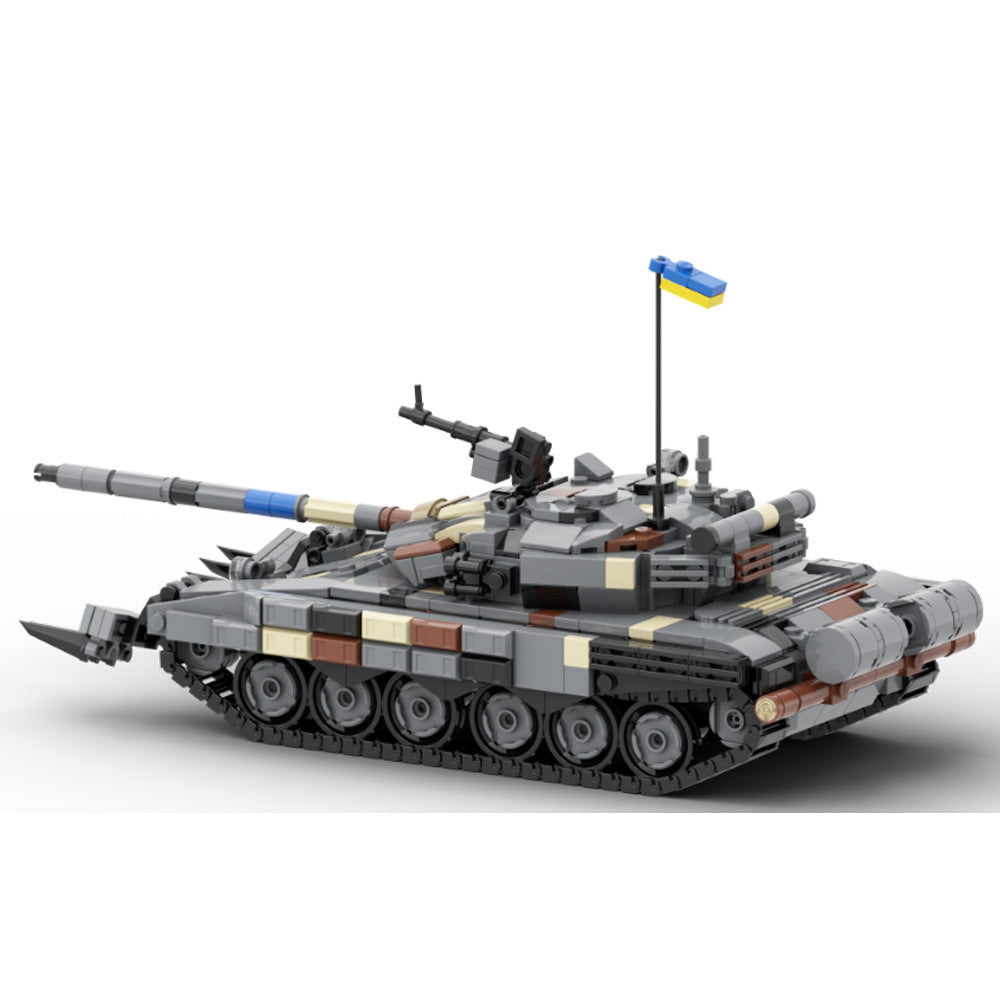 t-72av ukraine tank building set | moc-157653 - 3