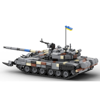 t-72av ukraine tank building set | moc-157653 - 3