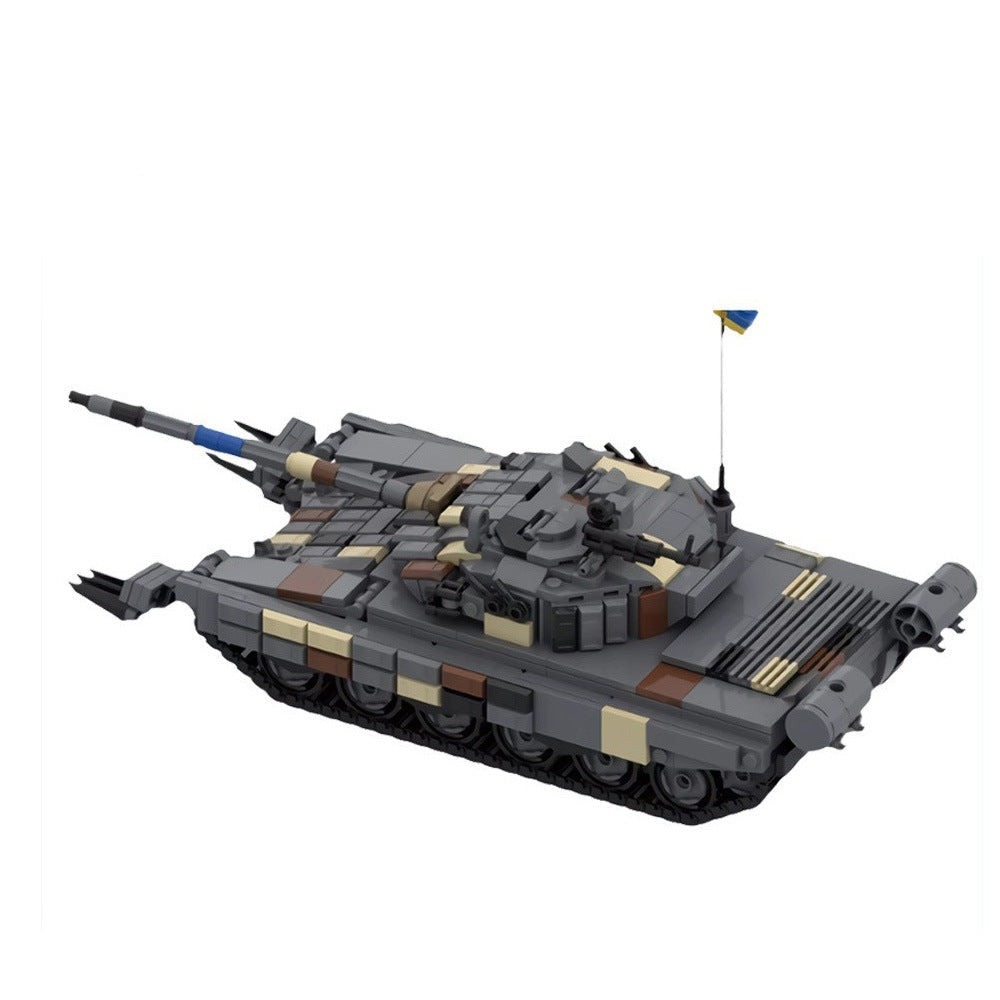 t-72av ukraine tank building set | moc-157653 - 5