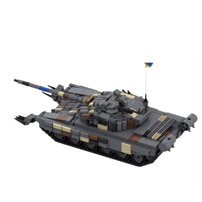 t-72av ukraine tank building set | moc-157653 - 5