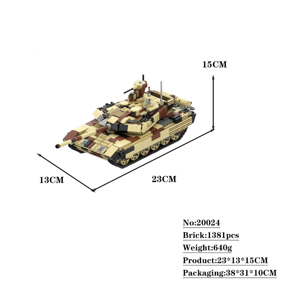 t-90 ms v2 tank building set | 1:35 minifigure scale | moc-19364 - 5
