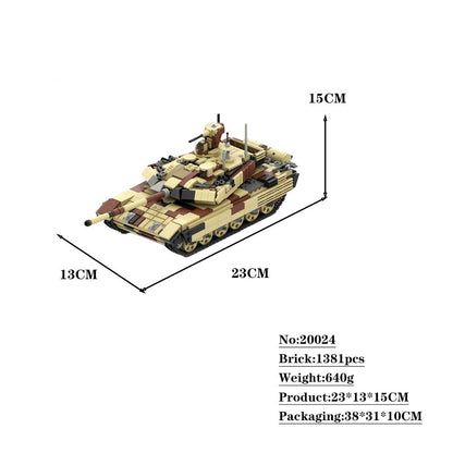 t-90 ms v2 tank building set | 1:35 minifigure scale | moc-19364 - 5