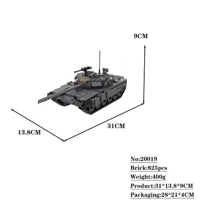 t-90a v2 tank building set | moc-150225 - 4