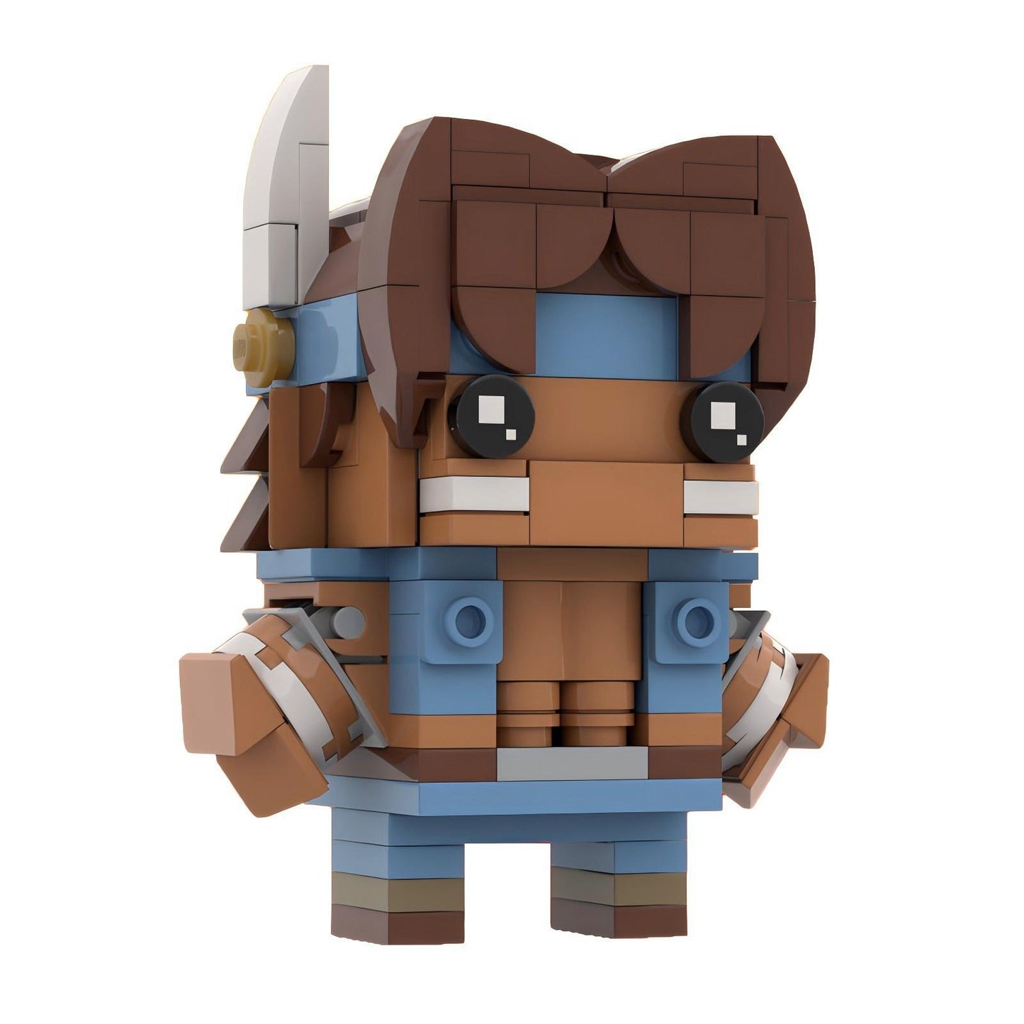 t. hawk brickheadz building kit | street fighter | moc-92741 - 2