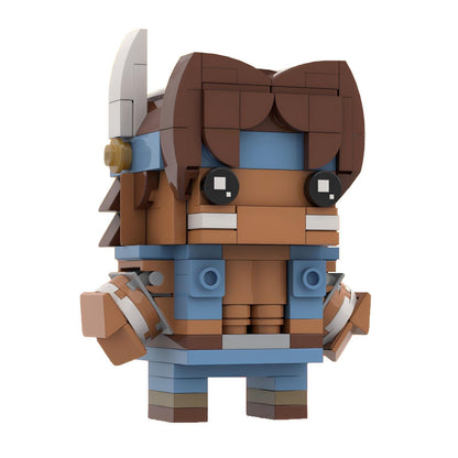 t. hawk brickheadz building kit | street fighter | moc-92741 - 2