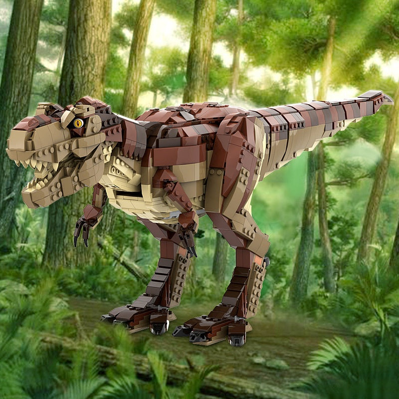 T. Rex Dinosaur MOC Building Kit | Prehistoric Creature Display Model - 2