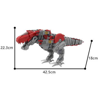 t-rex zord building set | power rangers 2017 | moc-192261 - 3