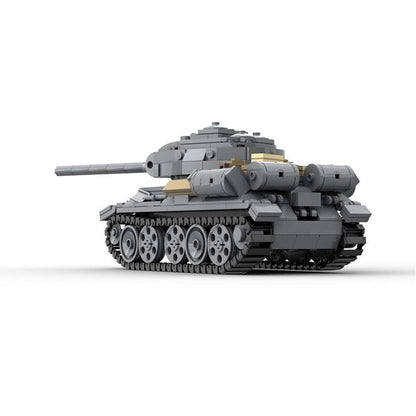 T34/85 Medium Tank MOC Building Kit | WWII Military Display Model - 2
