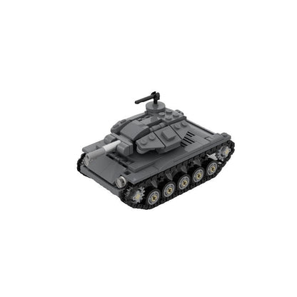 T49 Light Tank MOC Building Kit | Military Armored Vehicle Model - 1