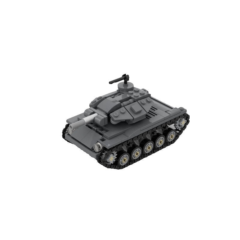 T49 Light Tank MOC Building Kit | Military Armored Vehicle Model - 3