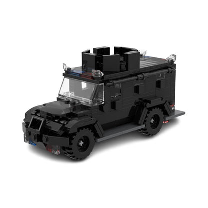 Tactical Armored Gendarmerie Vehicle Building Kit | LEGO-Compatible MOC - 1