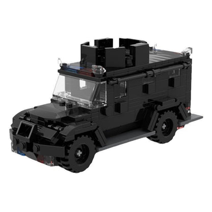Tactical Armored Patrol Vehicle MOC Building Kit | Security Vehicle Model - 3