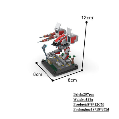 Tactical Combat Mech C1 MOC Building Kit Futuristic Mecha Model - 2