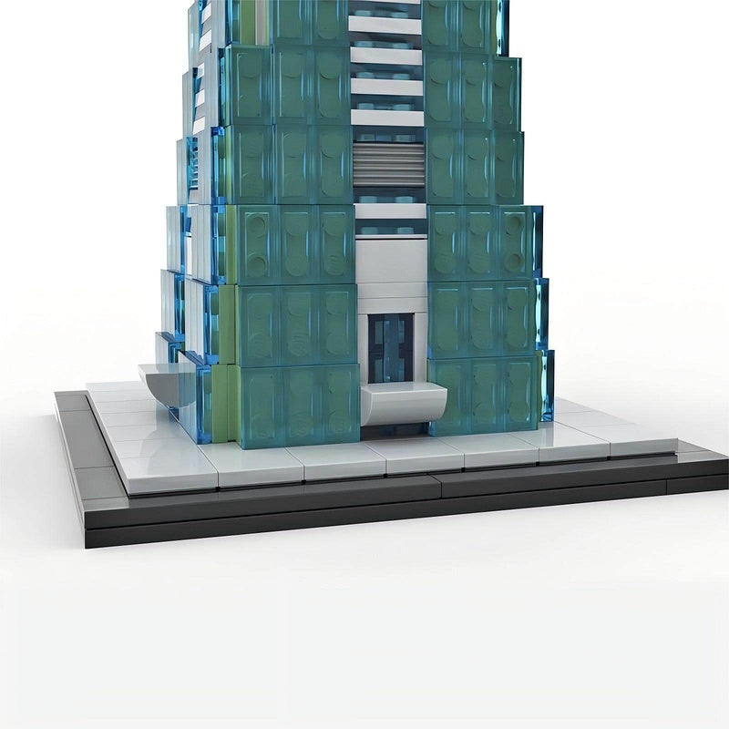 Taipei 101 MOC Skyscraper Building Kit 1:800 Scale Skyline Model Display Set - 5