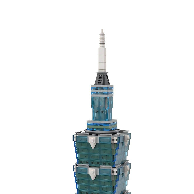 Taipei 101 Skyscraper Building Kit | 1:800 scale LEGO-Compatible MOC - 1