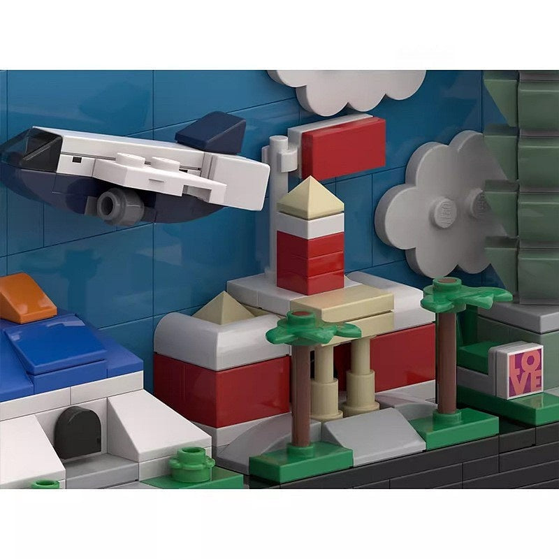 Taiwan Postcard Skyline MOC Building Kit | Asian City Architecture Model - 3