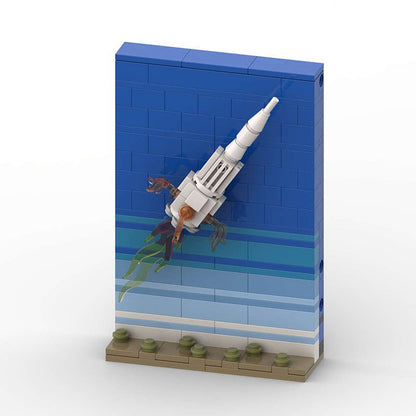 Tales of the N1 MOC Rocket Launch Space Diorama Building Kit - 5