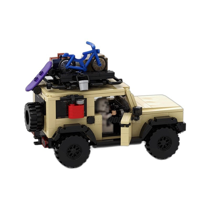 Tan Compact Off Road 4x4 Mini SUV Building Kit | LEGO-Compatible MOC - 4