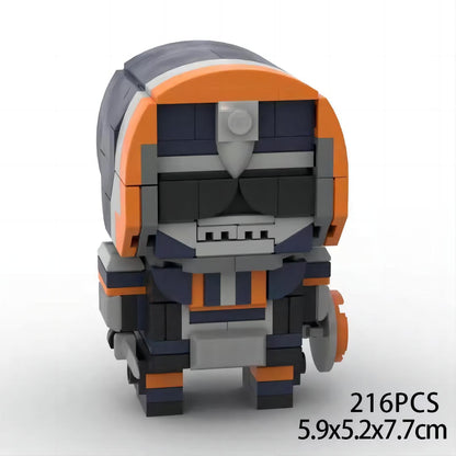 taskmaster brickheadz building set | marvel | moc-83146 - 1
