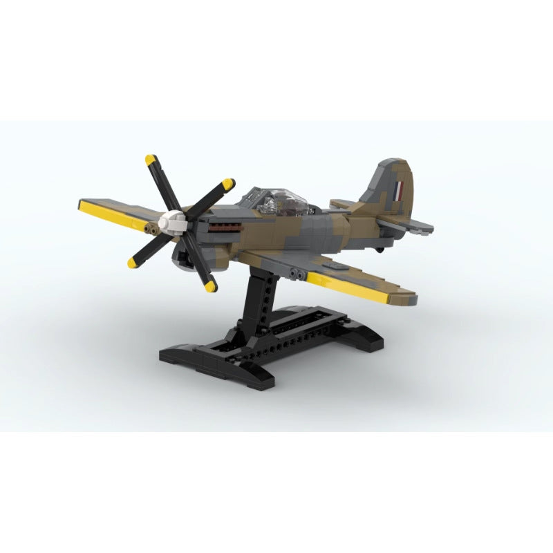 Tempest mk. V Fighter Aircraft Building Kit | LEGO-Compatible MOC - 2