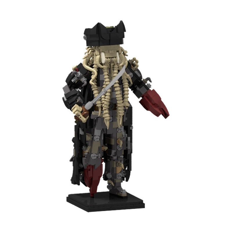 Tentacled Pirate Captain Fantasy Figure MOC Building Kit - 1