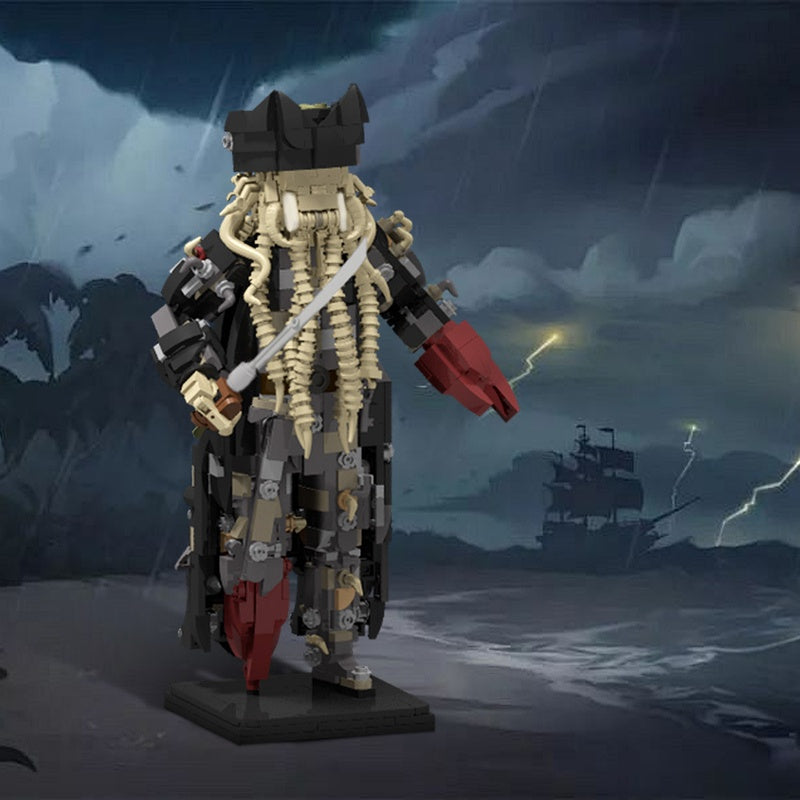 Tentacled Pirate Captain Fantasy Figure MOC Building Kit - 2