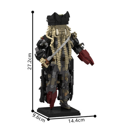 Tentacled Pirate Captain Fantasy Figure MOC Building Kit - 3