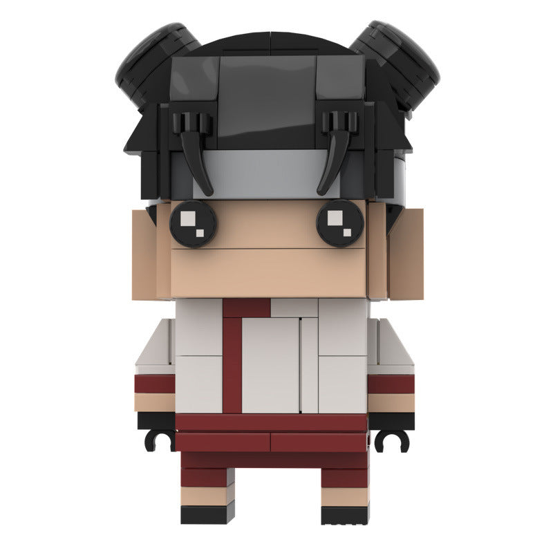 tenten moc brickheadz set | lego-compatible naruto ninja blocks - 1