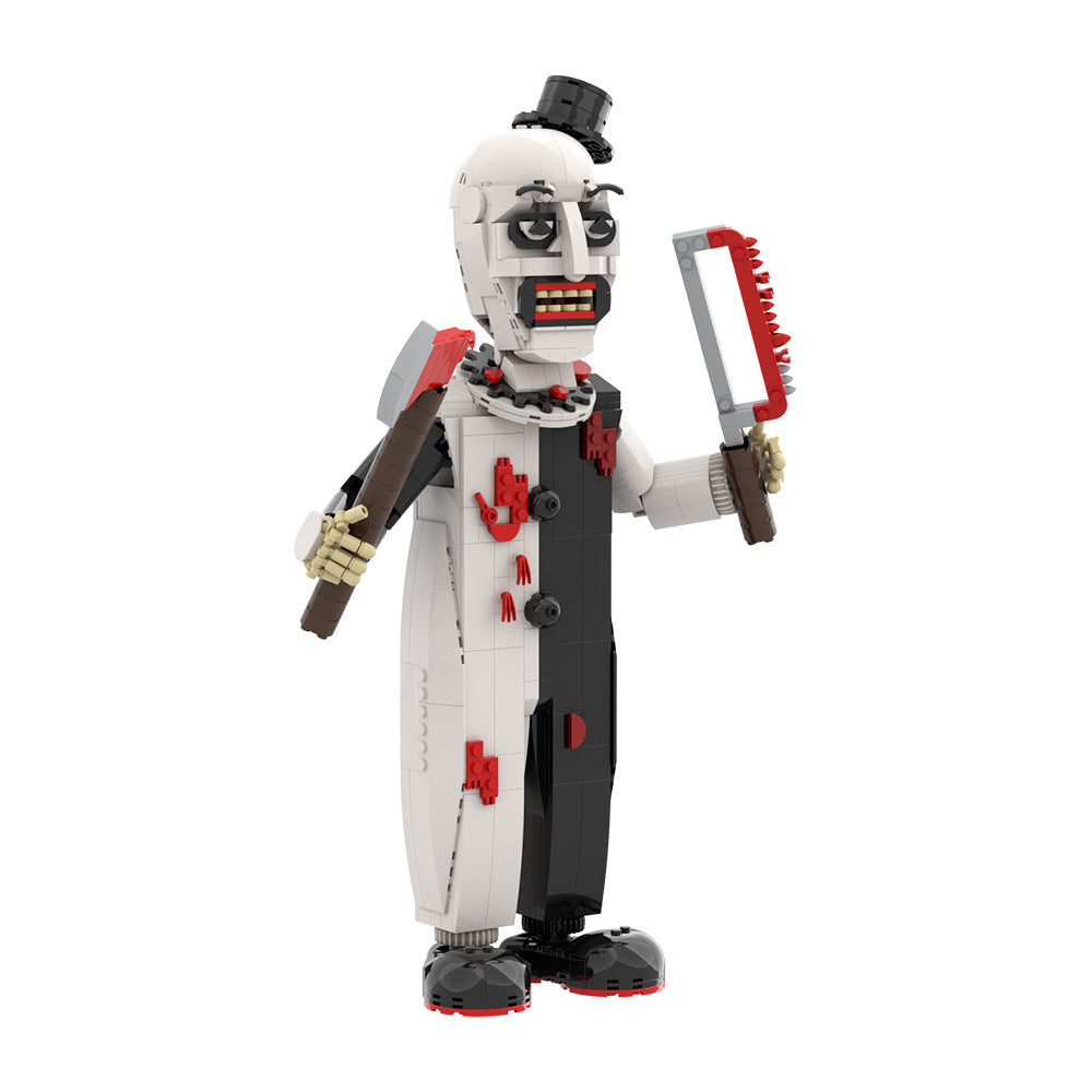 Terrifying Monochrome Clown Figure Building Kit 1