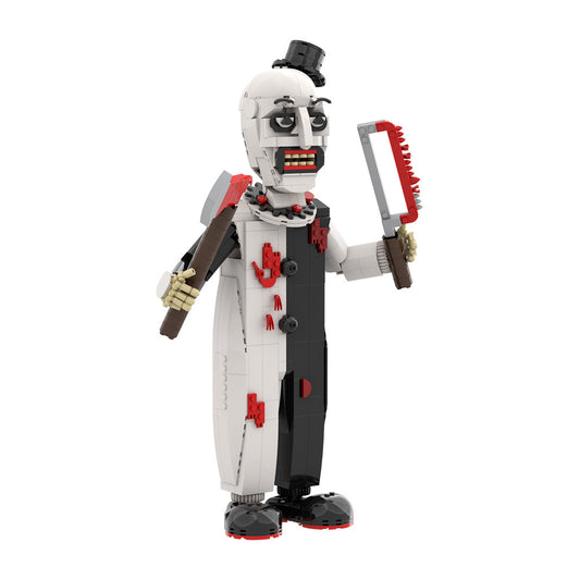 Terrifying Monochrome Clown Figure Building Kit 1
