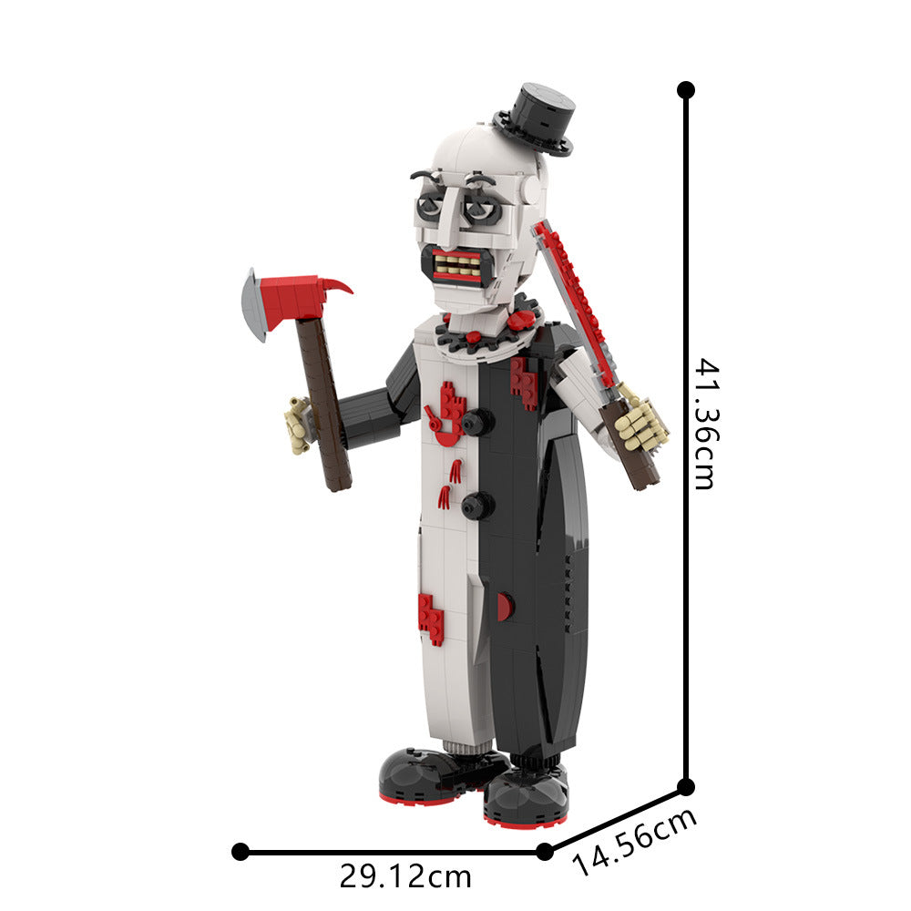 Terrifying Monochrome Clown Figure Building Kit 4
