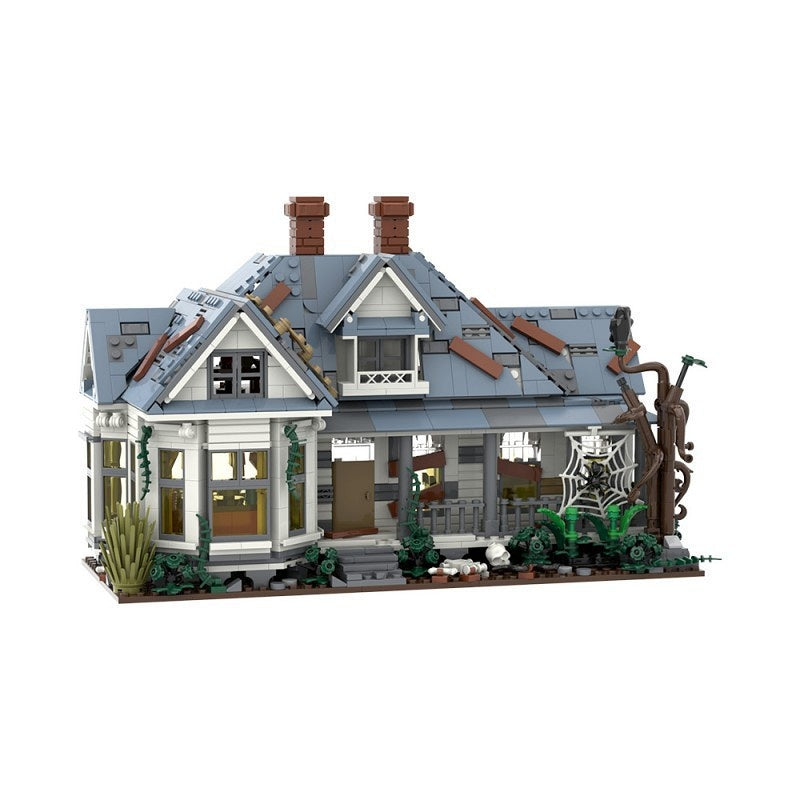 Texas Horror Farmhouse MOC Building Kit | Chainsaw Haunted House Diorama - 5