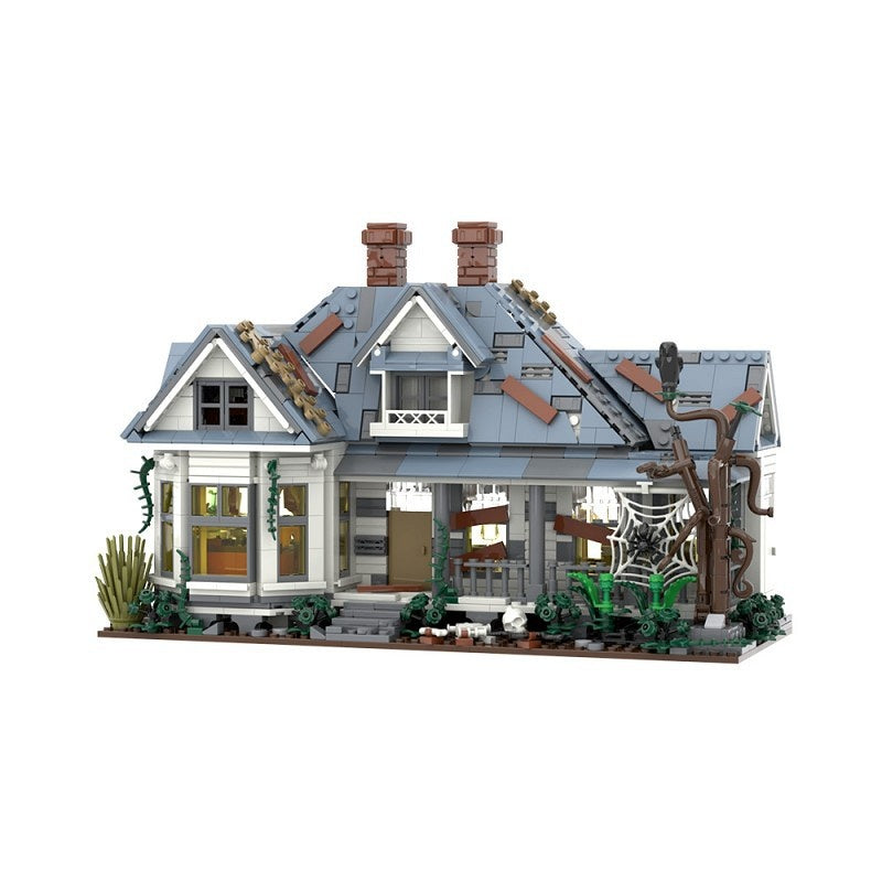 Texas Horror Farmhouse MOC Building Kit | Chainsaw Haunted House Diorama - 7