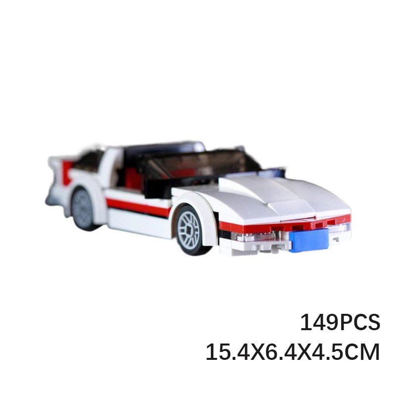 the a-team faceman's corvette c4 building set | moc-11247 - 3